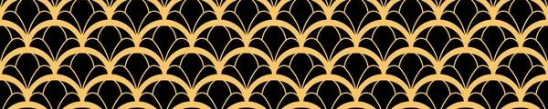 Векторный современный геометрический рисунок плитки. Золотые фигуры. Абстрактный арт-деко бесшовный роскошный фон . — стоковый вектор