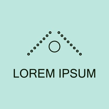 Lüks antika art deco monokrom hipster minimal geometrik vintage doğrusal vektör logo şablonu