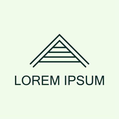 Lüks antika art deco monokrom hipster minimal geometrik vintage doğrusal vektör logo şablonu