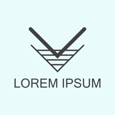 Lüks antika art deco monokrom hipster minimal geometrik vintage doğrusal vektör logo şablonu