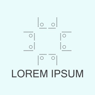 Lüks antika art deco monokrom hipster minimal geometrik vintage doğrusal vektör logo şablonu