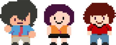 Piksel karakter kümesi