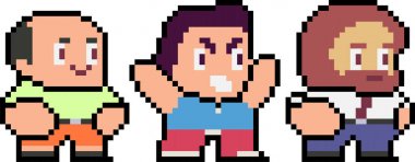 Piksel karakter kümesi