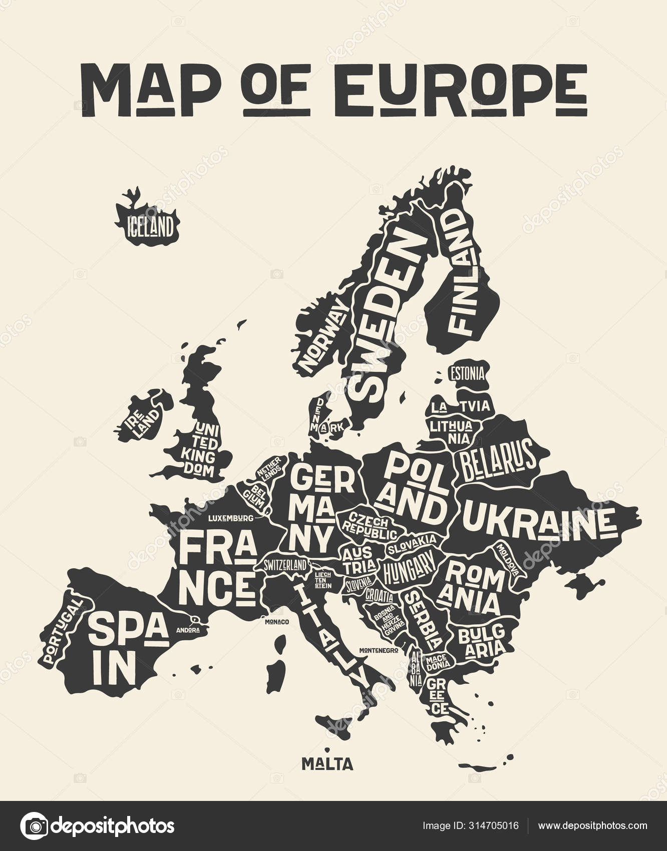 europe-map-poster-map-europe-country-names-print-map-europe-stock-vector-by-foxysgraphic-314705016