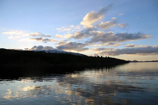 ノルウェー ベルゲンの夕日 — ストック写真