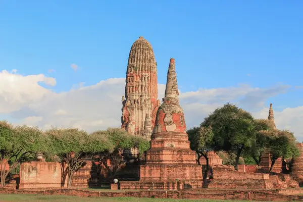 Pagode Antigo Famoso Wat Phra Sri Sanphet Bonito Palácio Real — Fotografia de Stock