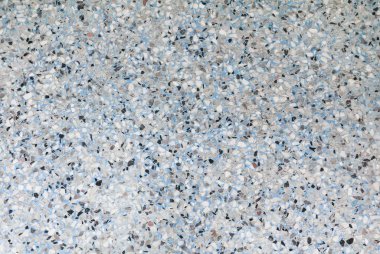 Doku, Terrazzo mermer yüzey zemin desen ve arka plan için mavi renk taş duvar