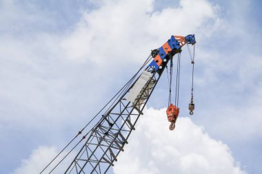 Vinç kanca Sektöründen gökyüzü arka plan