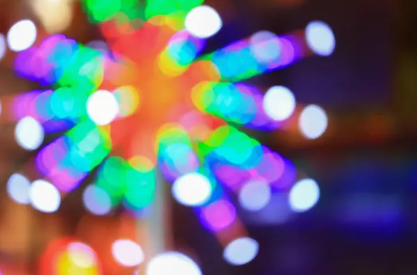 Abstrakte Bokeh Licht Der Nacht Festival Neujahr Und Weihnachten Schönen — Stockfoto