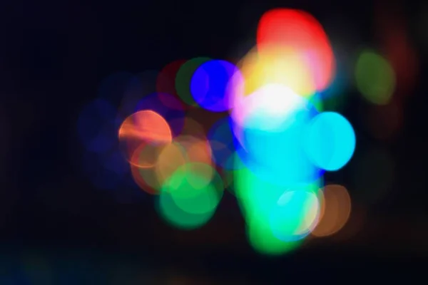 Abstract Bokeh Light Night Festival New Year Christmas Beautiful Background — стоковое фото