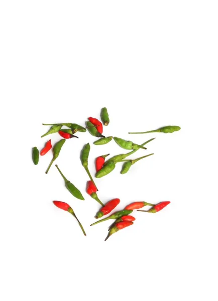 Hot Chili Savory Paprika Fresh White Background — Stock Photo, Image