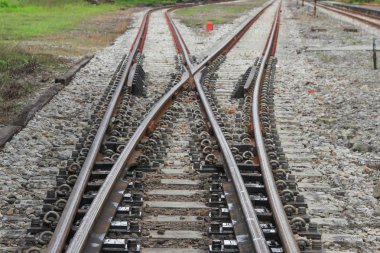 Demiryolundan çakıl tren ulaşım için: seçin odak alan sığ derinliği ile :