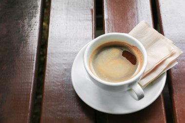 kahve kapuçino ahşap zemin zemin üzerine