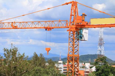 Kule Vinç Sanayi, inşaat binalarda gökyüzü arka plan ücreti