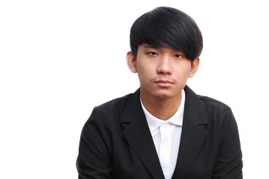 yakışıklı iş adamı portre beyaz arka planda