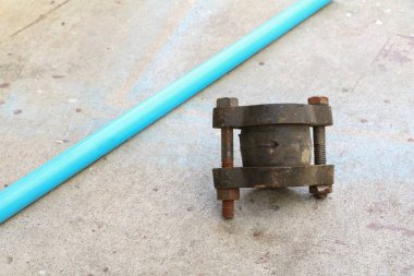 Sıhhi tesisat parçaları, sendika pirinç ortak eski çimento katta