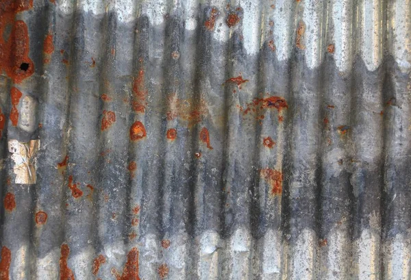 Çinko duvar doku desen arka plan paslı metal eski çürüme oluklu
