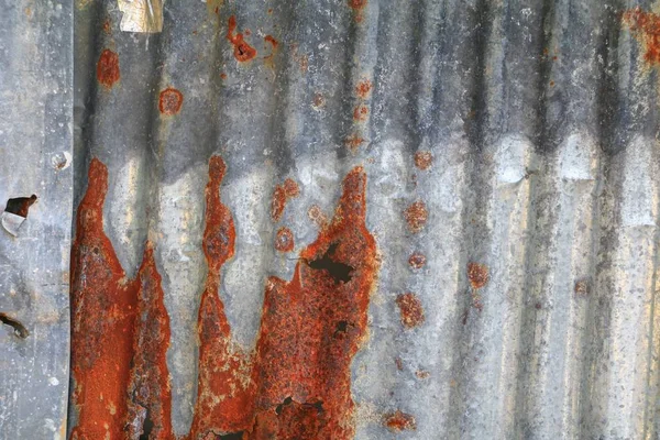 Çinko duvar doku desen arka plan paslı metal eski çürüme oluklu