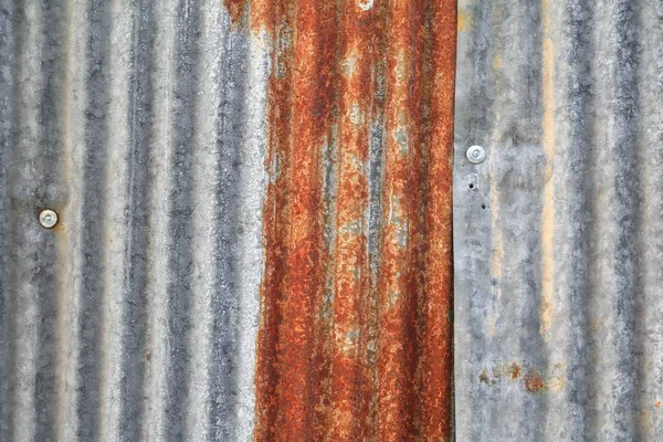 Çinko duvar doku desen arka plan paslı metal eski çürüme oluklu