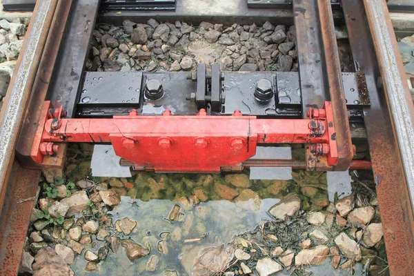 Demiryolundan çakıl tren ulaşım için: seçin odak alan sığ derinliği ile :