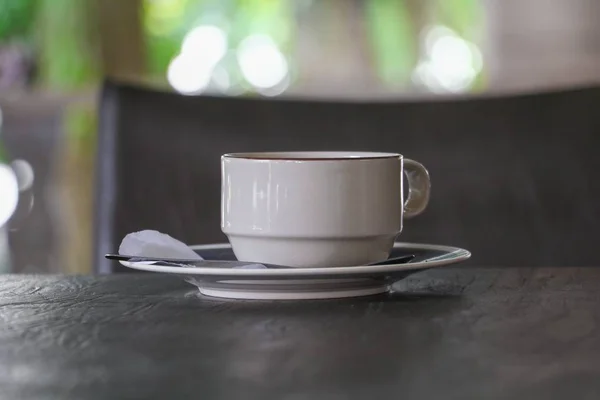 Kávé Csésze Asztalon — Stock Fotó