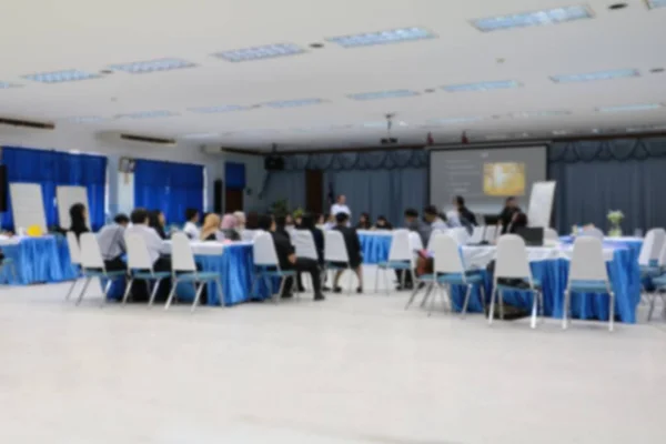 Enfoque Borroso Con Conferencia Formación Educación Empresarial Sala Reuniones —  Fotos de Stock