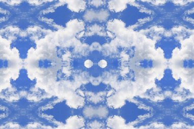 mavi gökyüzü ve bulut kavramı, seamless modeli için arka plan güzel