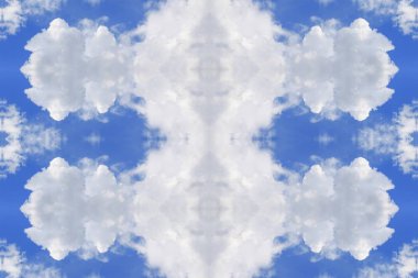 mavi gökyüzü ve bulut kavramı, seamless modeli için arka plan güzel