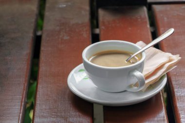 kahve kapuçino ahşap zemin zemin üzerine