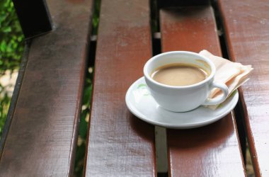 kahve kapuçino ahşap zemin zemin üzerine