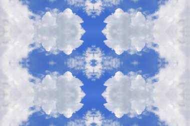 mavi gökyüzü ve bulut kavramı, seamless modeli için arka plan güzel