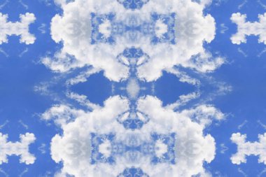 mavi gökyüzü ve bulut kavramı, seamless modeli için arka plan güzel