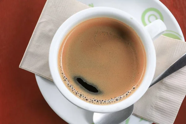 Kahve Kupası ahşap zemin zemin üzerine