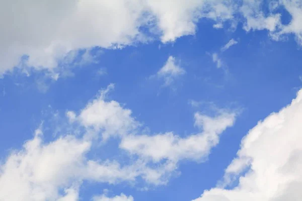 Cielo Blu Con Nuvole Raincloud Bella Arte Della Natura Copia — Foto Stock