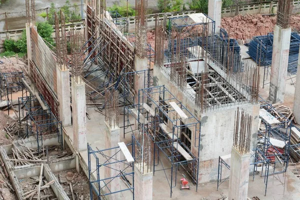 site işyeri üstten görünüm binada iş inşaat