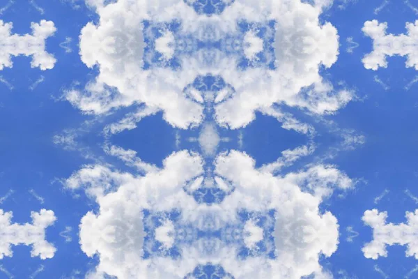 Blue Sky Cloud Concept Seamless Pattern Beautiful Background — Stock Photo, Image