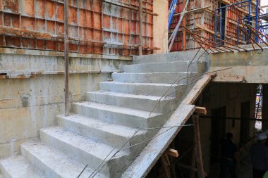 İnşaat ve iskele site işyeri binada çalışmak