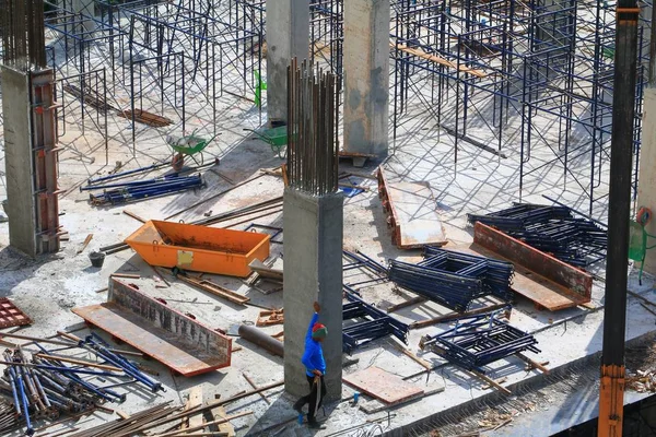 site işyeri üstten görünüm binada iş inşaat