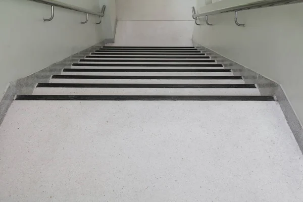Terrazzo Floor Stairs Walkway Select Focus Shallow Depth Field — Stock Photo, Image