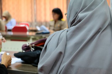 Toplantı salonunun içinde closeup iş eğitim semineri Eğitim Konferansı