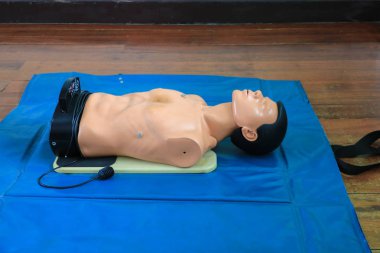 CPR kukla eğitim acil Yenileyicinin yardımcı olmak eğitim