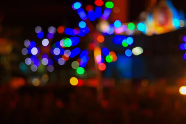 Абстрактный Круговой Боке Фон Рождественского Света — стоковое фото