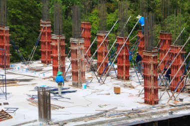 çalışan inşaat, site işyerinde ticari bina