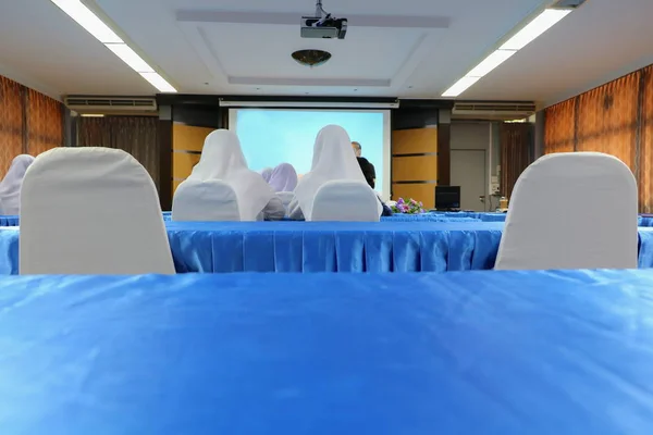 Chair White Blurred Background Student Muslim Room — Stock Photo, Image