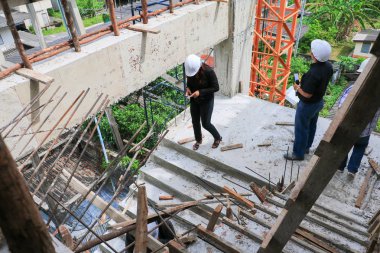 işadamı ve Mühendislik İnşaat Sanayi site çalışan kadın