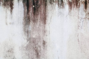 eski beyaz beton çatlak duvar ve kopya alanı için metin ekleme