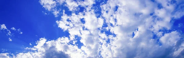 Panorama Himmel Und Große Gewitterwolke Sommer Kunst Der Natur Schönen — Stockfoto