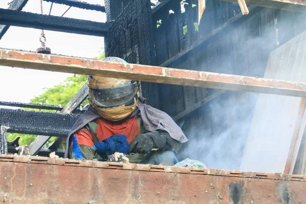 evde yangın ayrıntı görüntüleri yangın