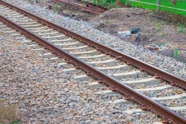 demiryolu parça eski ulaşım Tren İstasyonu: seçin odak alan sığ derinliği ile :