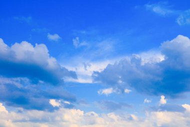 Mavi gökyüzü bulut doğa güzel yaz sanat ile canlı